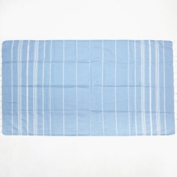 Colorful Beach Striped Sky Blue Towel